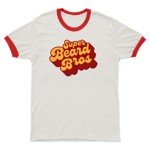 Super Beard Bros 10th Anniversary Logo Ringer Shirt